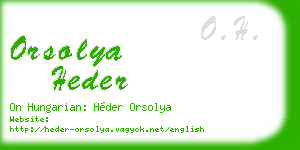 orsolya heder business card